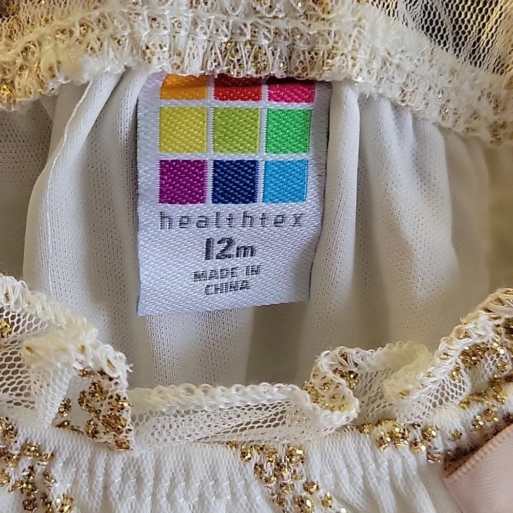 Healthtex Gold and Cream Kids Blouse